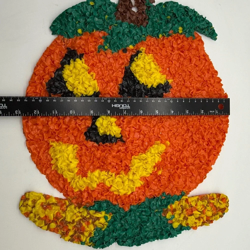 Vintage Halloween‎ Pumpkin Plastic Popcorn Decoration Wall Hanging Decor
